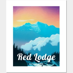 Red Lodge Mountain Montana Ski Posters and Art